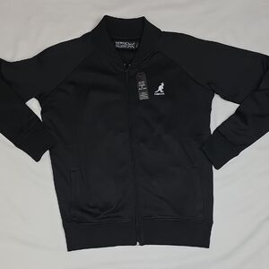 Kangol Black Zip-Up Jacket with Logo Small